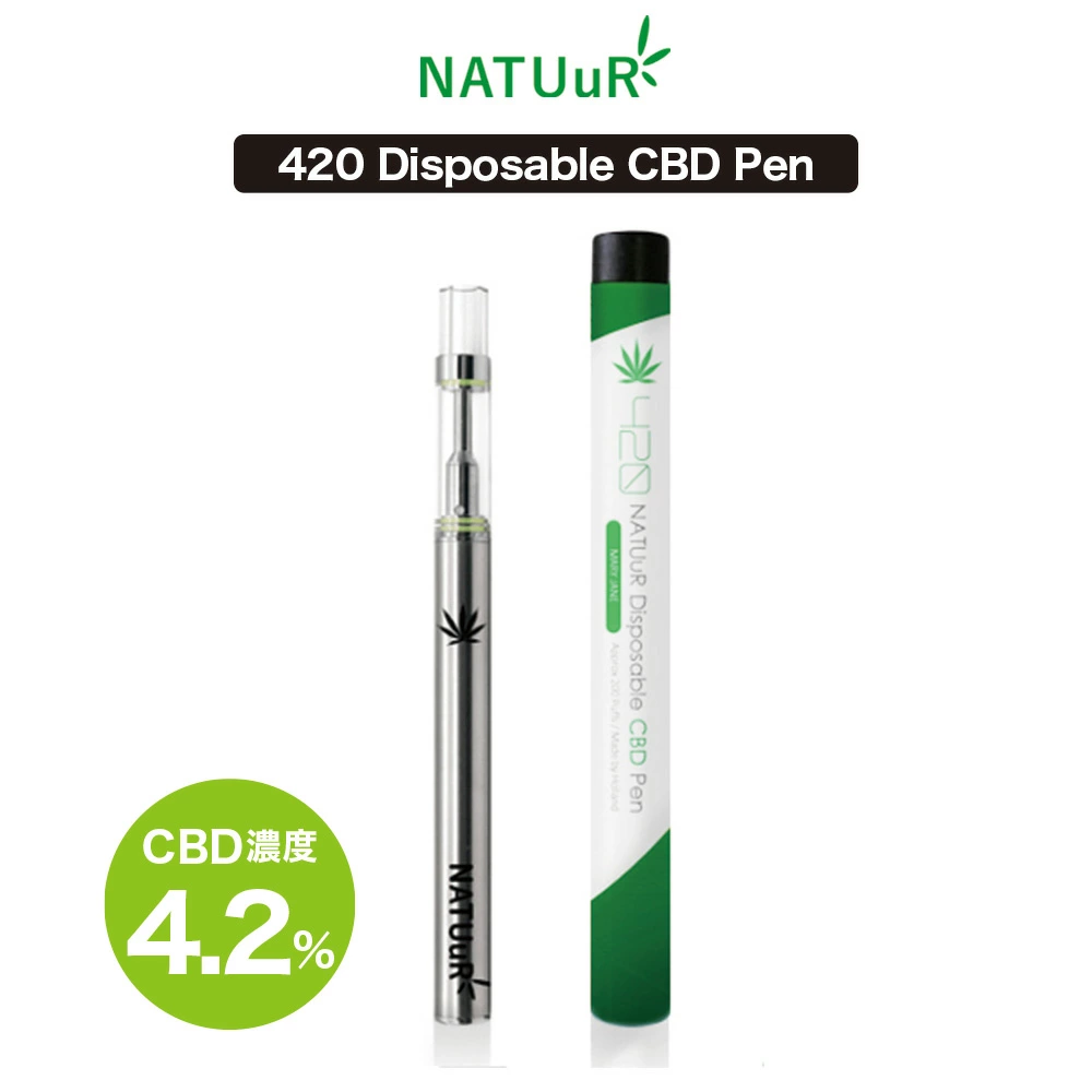 CBDリキッド NATUuR 420 Disposable CBD Pen 4.2%